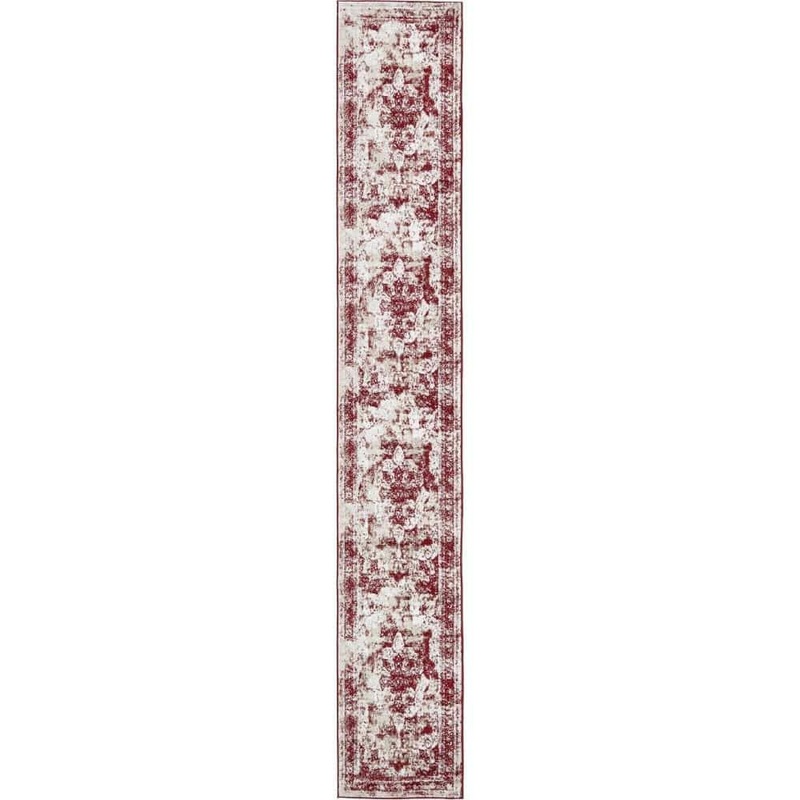 Unique Loom Sofia Salle Garnier Burgundy 2′ 0 x 13′ 0 Runner Rug 3134085