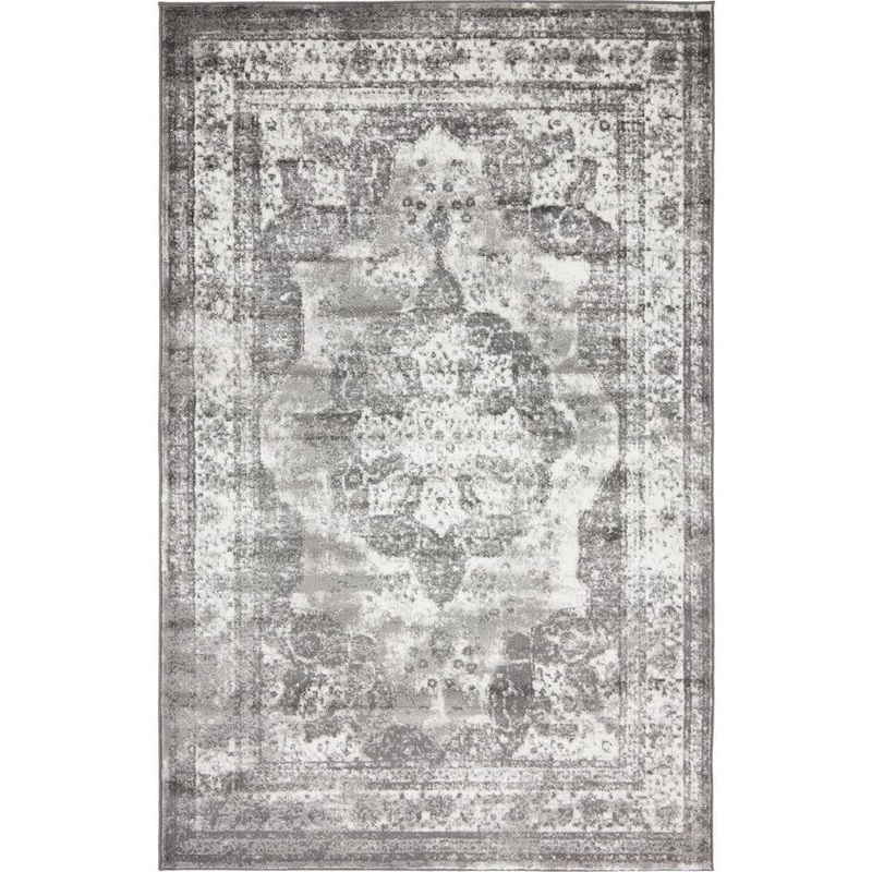 Unique Loom Sofia Salle Garnier Gray 4′ 0 x 6′ 0 Area Rug 3134088