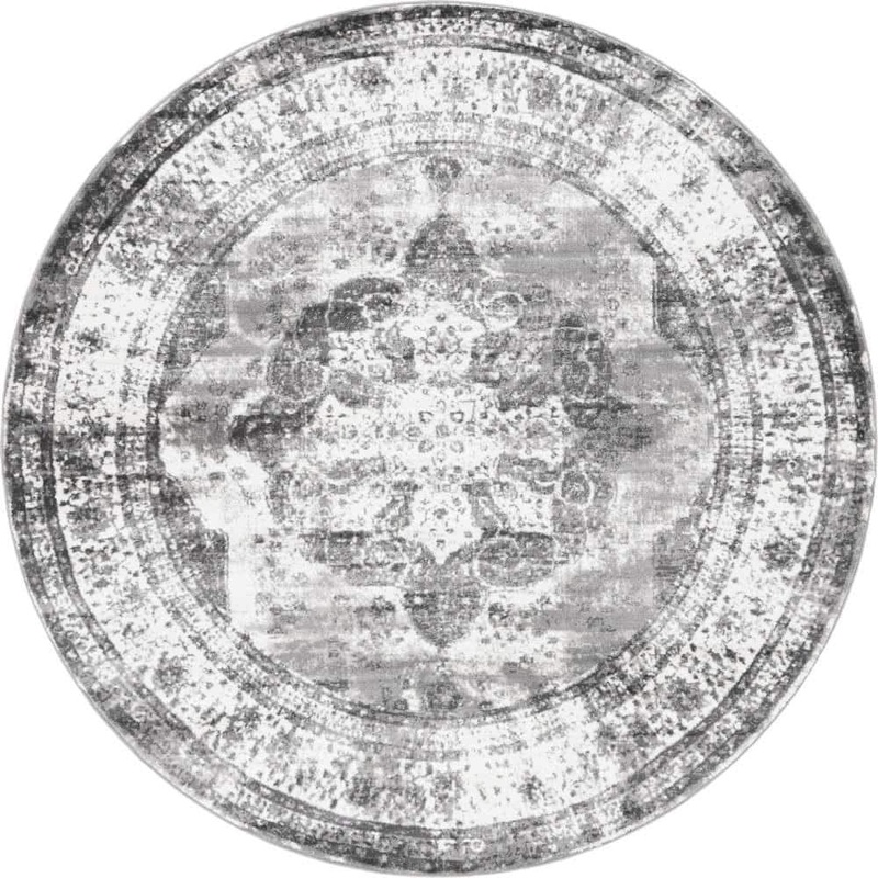 Unique Loom Sofia Salle Garnier Gray 8 ft. x 8 ft. Area Rug 3151838