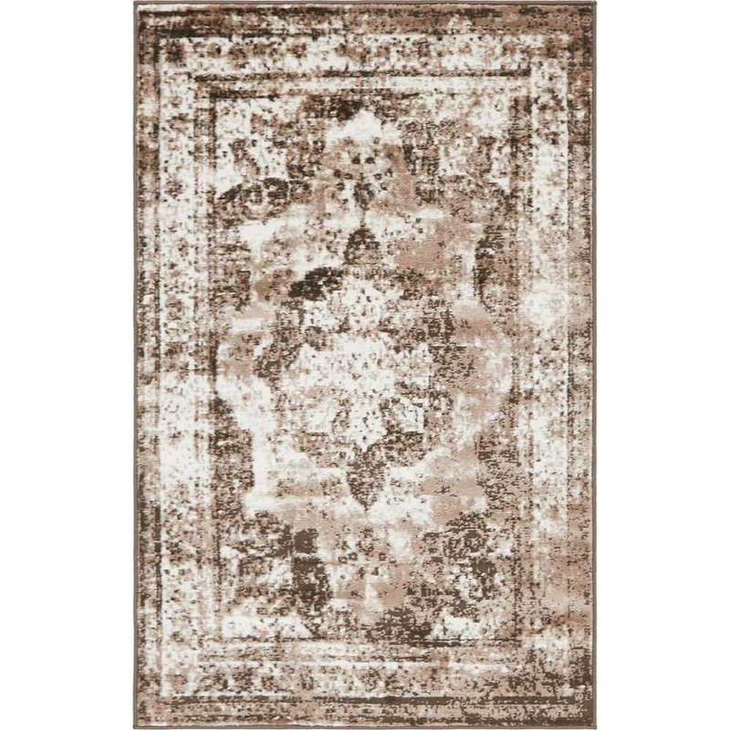 Unique Loom Sofia Salle Garnier Light Brown 3′ 3 x 5′ 3 Area Rug 3141336