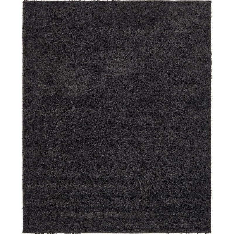 Unique Loom Solo Calabasas Charcoal 8′ 0 x 10′ 0 Area Rug 3136520