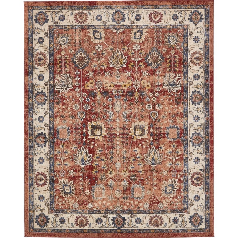 Unique Loom Utopia Antheia Terracotta 8′ 0 x 10′ 0 Area Rug 3135300