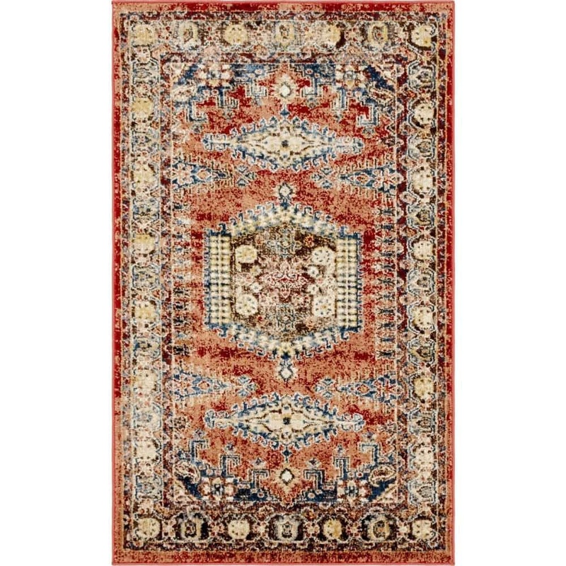 Unique Loom Utopia Larissa Terracotta 3′ 3 x 5′ 3 Area Rug 3145776