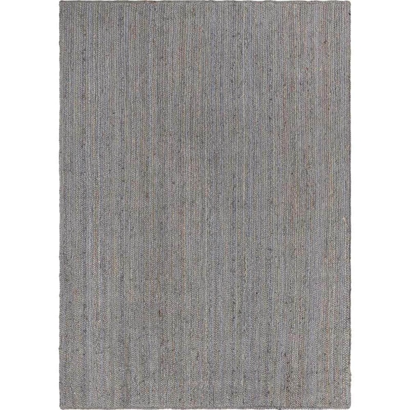 Unique Loom Braided Jute Dhaka Gray 7 ft. 1 in. x 10 ft. Area Rug 3153074