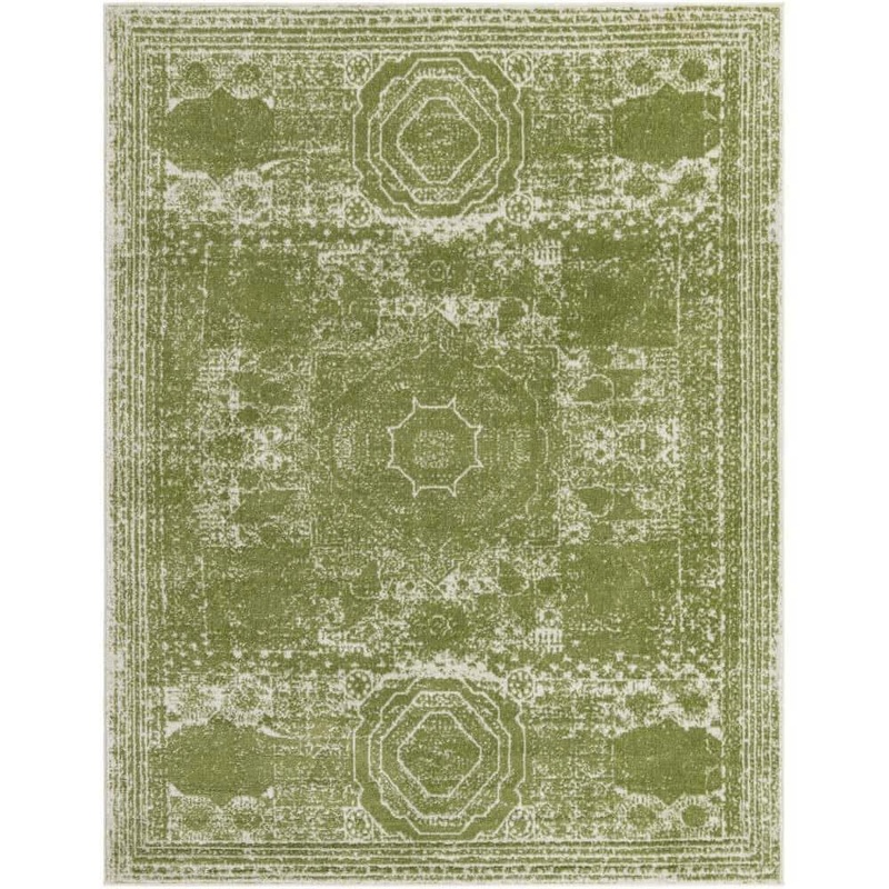 Unique Loom Bromley Wells Green 8′ 0 x 10′ 0 Area Rug 3144313