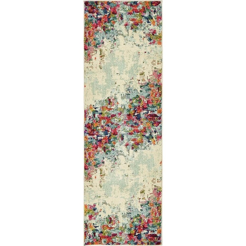 Unique Loom Chromatic Joyous Multi 2′ 2 x 6′ 7 Runner Rug 3139861