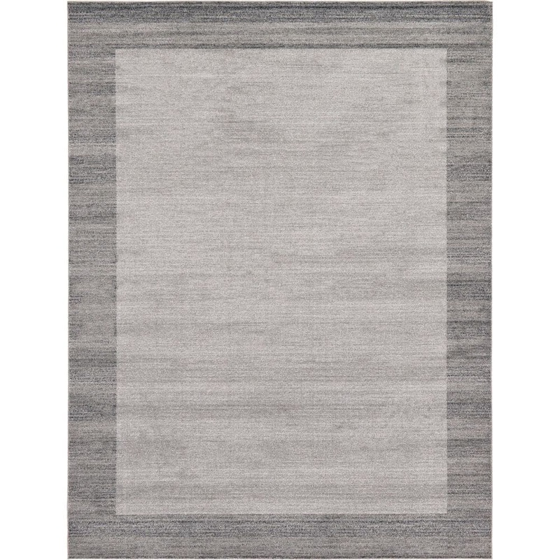 Unique Loom Del Mar Abigail Light Gray 9′ 0 x 12′ 0 Area Rug 3130957