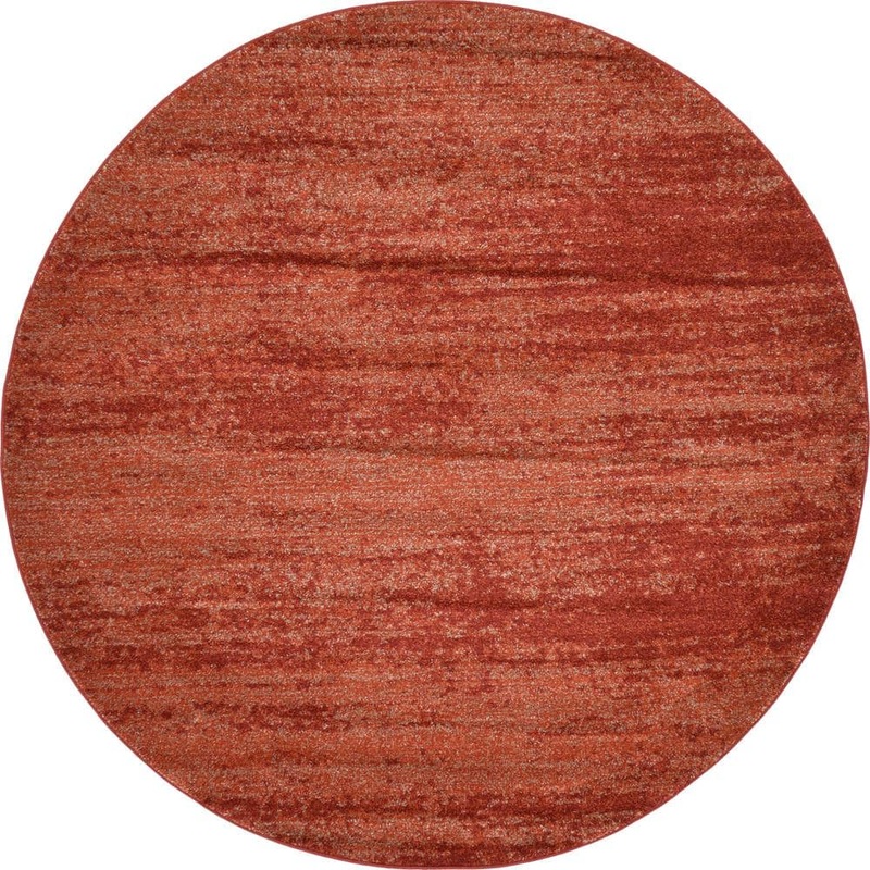 Unique Loom Del Mar Lucille Terracotta 6′ 0 x 6′ 0 Round Rug 3132830