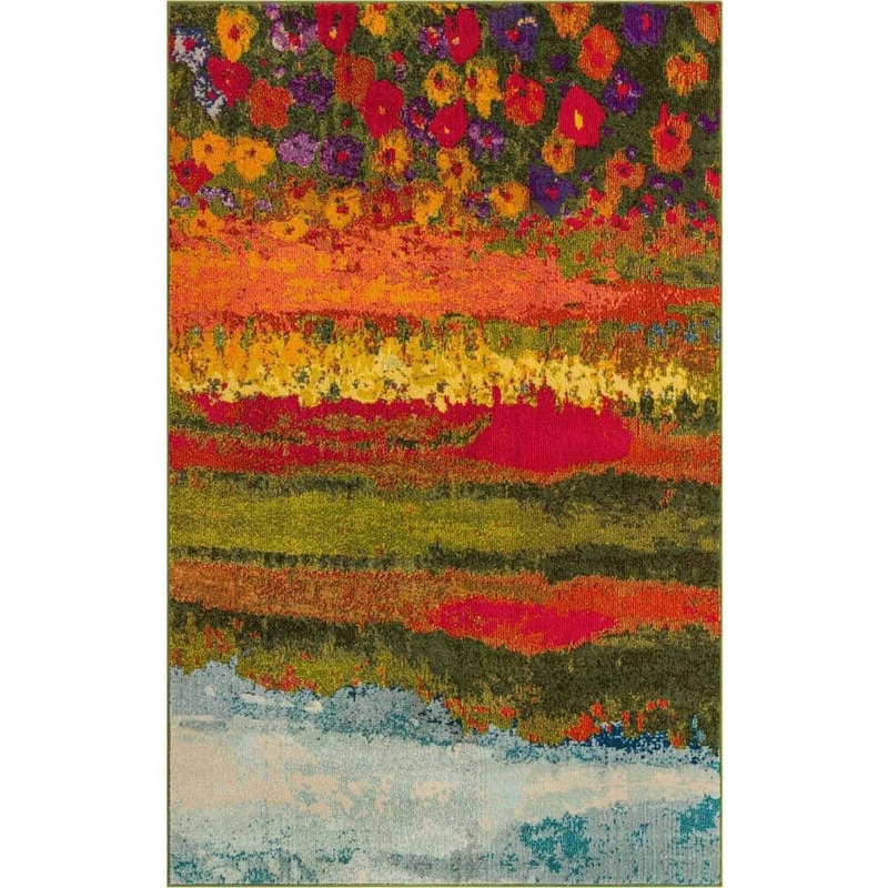 Unique Loom Estrella Landis Multi 5′ 0 x 8′ 0 Area Rug 3121395