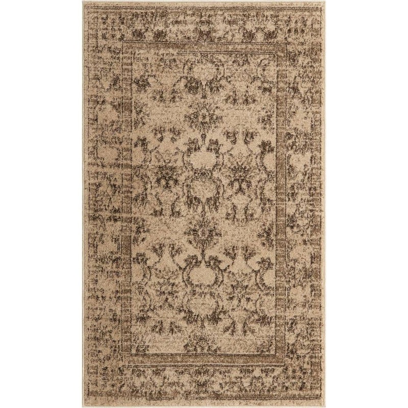 Unique Loom La Jolla Botanica Ivory 3′ 3 x 5′ 3 Area Rug 3114687