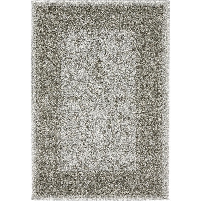 Unique Loom La Jolla Floral Light Gray 2′ 2 x 3′ 0 Area Rug 3133382