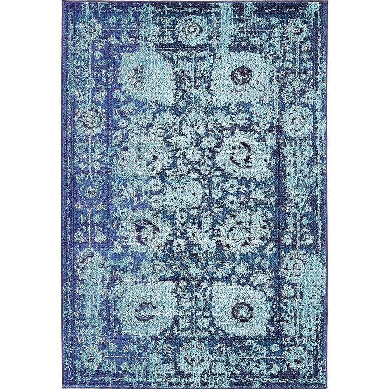 Unique Loom Medici Salamanca Turquoise 4′ 0 x 6′ 0 Area Rug 3137849