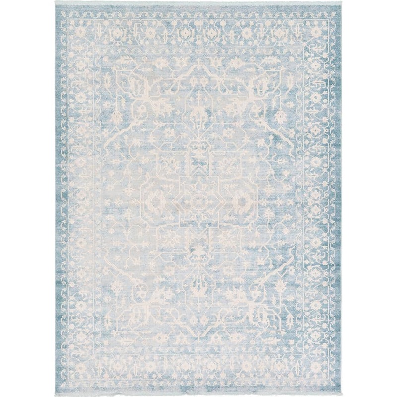 Unique Loom New Classical Olympia Blue 9′ 0 x 12′ 0 Area Rug 3129954