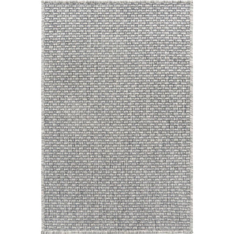 Unique Loom Outdoor Solid Solid Light Gray 2 ft. x 3 ft. Area Rug 3152102
