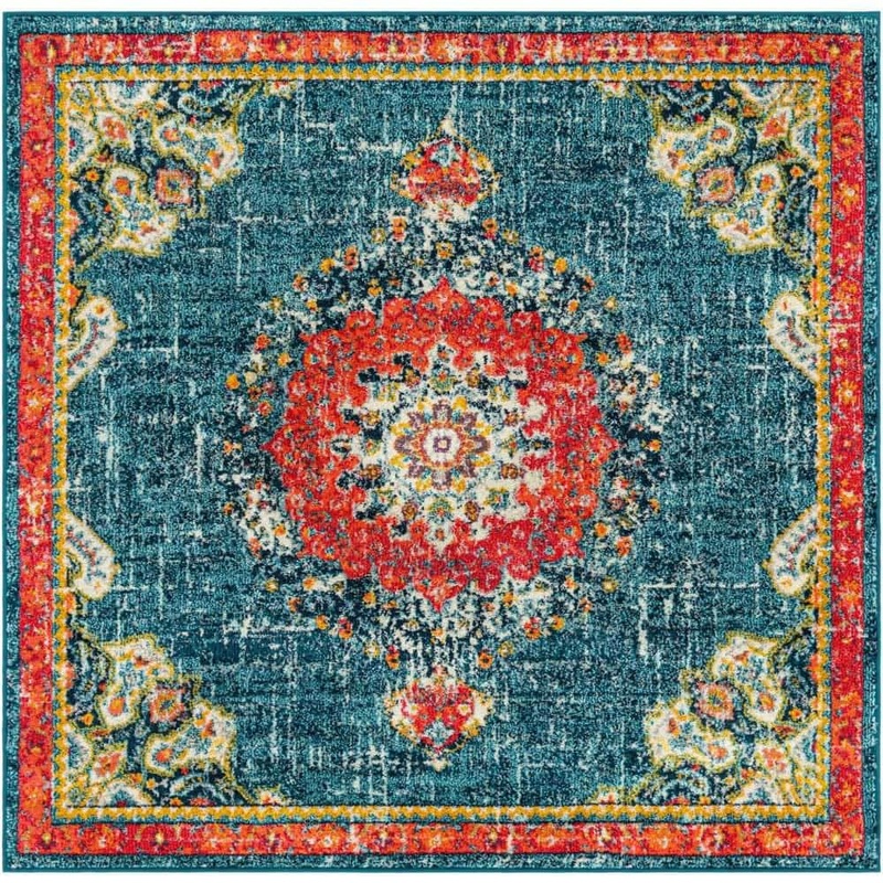 Unique Loom Penrose Alexis Blue 6′ 1 x 6′ 1 Area Rug 3185298