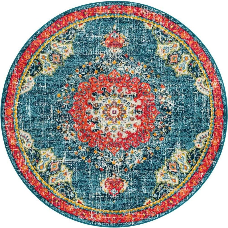 Unique Loom Penrose Alexis Blue 7′ 1 x 7′ 1 Area Rug 3185300