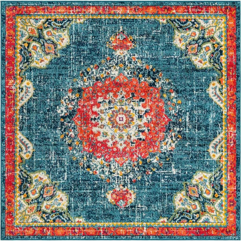 Unique Loom Penrose Alexis Blue 7′ 1 x 7′ 1 Area Rug 3185304