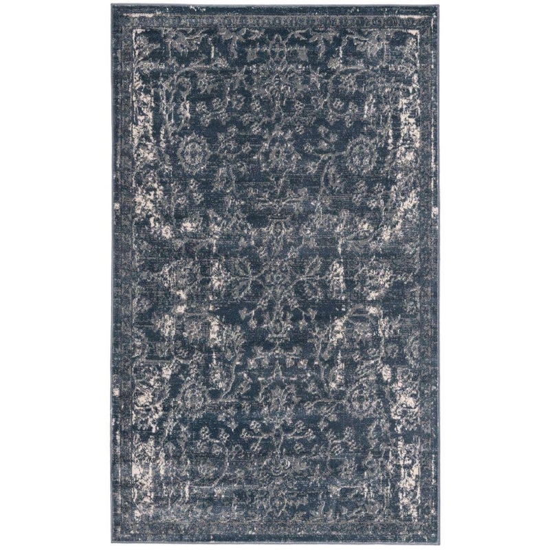 Unique Loom Portland Albany Blue 5 ft. x 8 ft. Area Rug 3147404