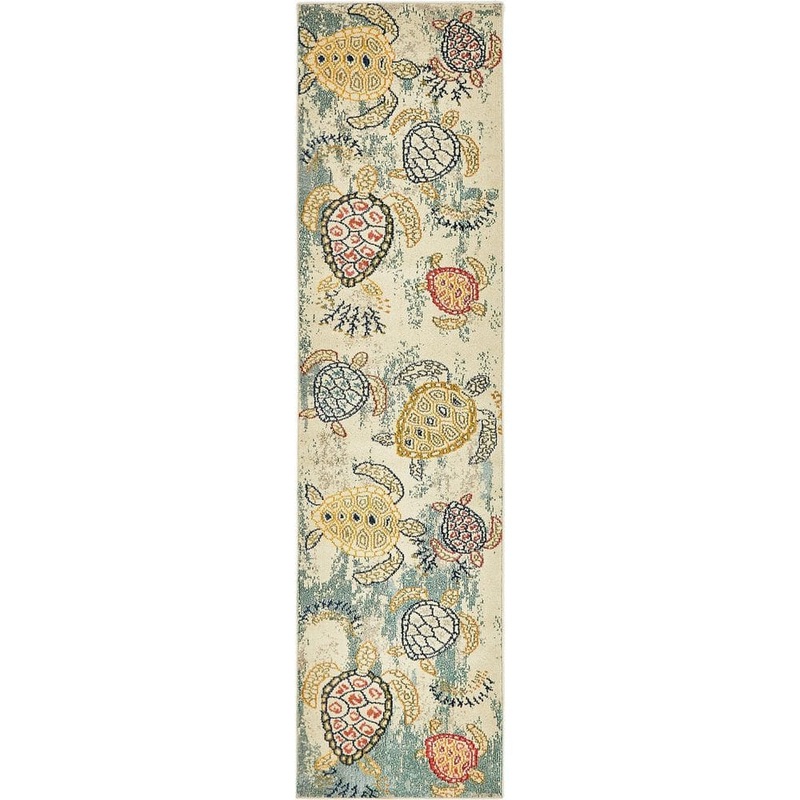 Unique Loom Positano Treasure Beige 2′ 7 x 10′ 0 Runner Rug 3139804