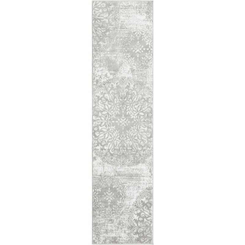 Unique Loom Sofia Grand Light Gray 2 ft. x 8 ft. Area Rug 3193542
