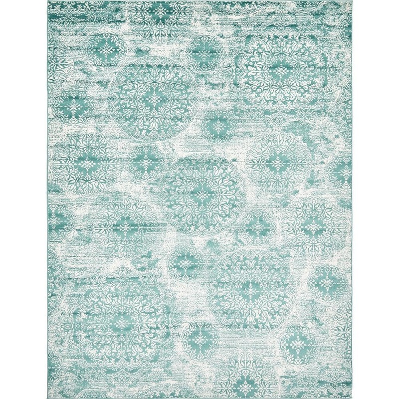 Unique Loom Sofia Grand Turquoise 9′ 0 x 12′ 0 Area Rug 3138686