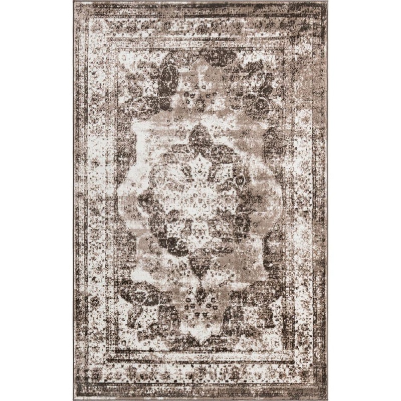 Unique Loom Sofia Salle Garnier Light Brown 5′ 0 x 8′ 0 Area Rug 3134098