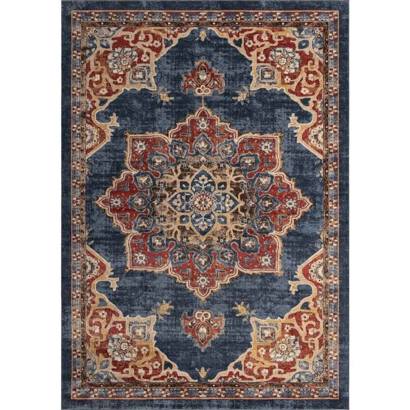 Unique Loom Utopia Helios Dark Blue 10′ 0 x 14′ 0 Area Rug 3153856