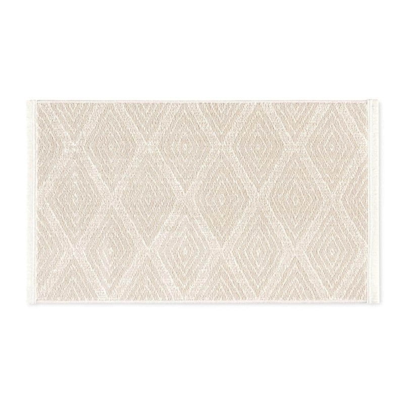 TOWN&COUNTRY LIVING Everyday Rein Solid Diamond Beige 2 ft. x 3 ft. Machine Washable Rug 5-87-150