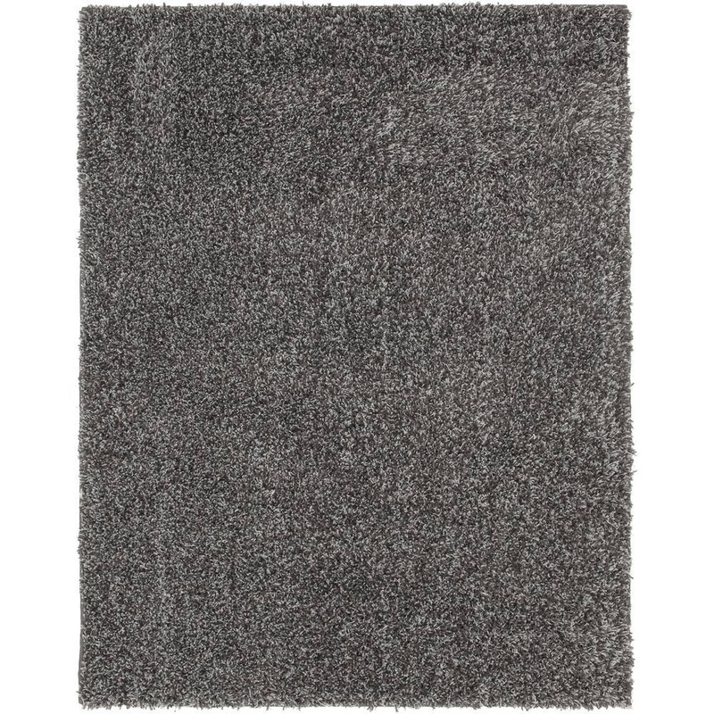 TrafficMaster Dark Grey Shag 8 ft. x 10 ft. Area Rug GS7696.32HD
