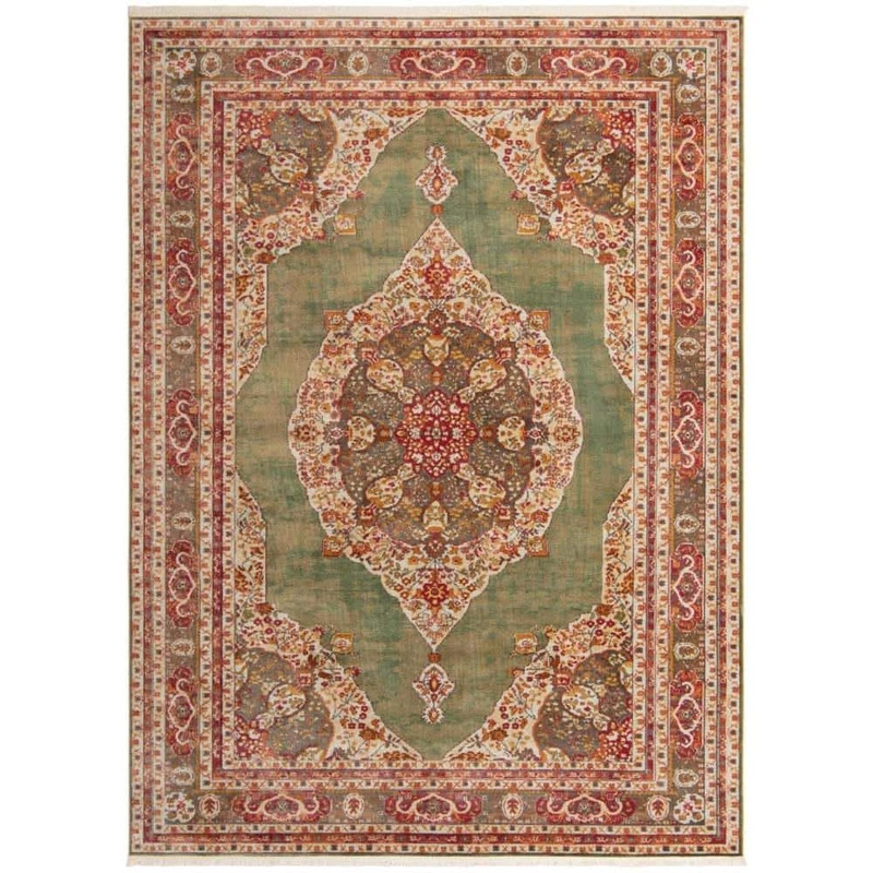 Unique Loom Baracoa Regla Green 9′ 0 x 12′ 0 Area Rug 3184240