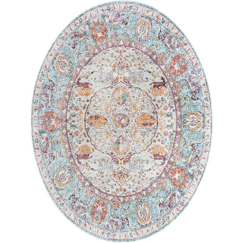 Unique Loom Baracoa Rumba Light Blue 7′ 10 x 10′ 0 Area Rug 3167103
