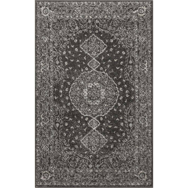 Unique Loom Bromley Midnight Dark Gray 3′ 3 x 5′ 3 Area Rug 3146309