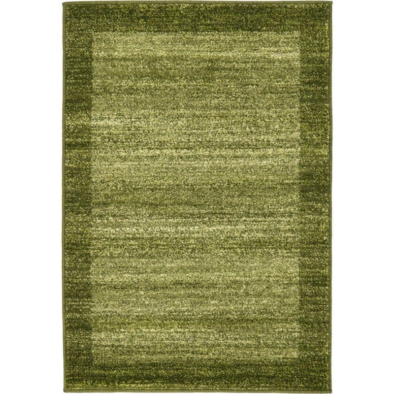 Unique Loom Del Mar Abigail Light Green 2′ 2 x 3′ 0 Area Rug 3132216