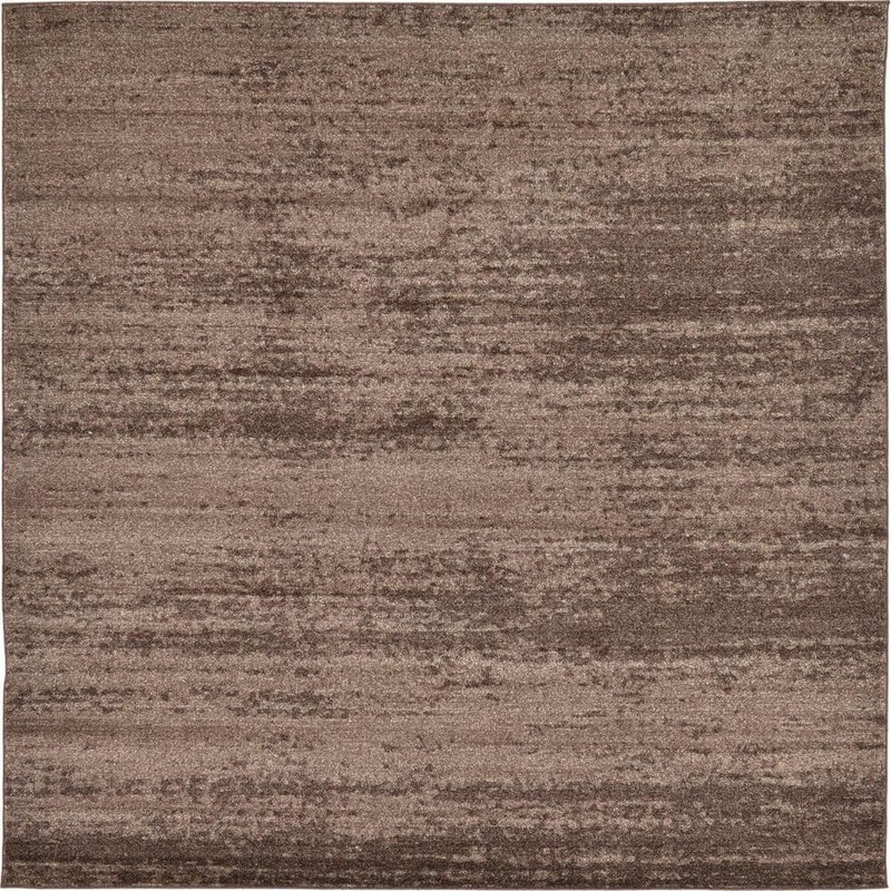 Unique Loom Del Mar Lucille Brown 8′ 0 x 8′ 0 Square Rug 3132834