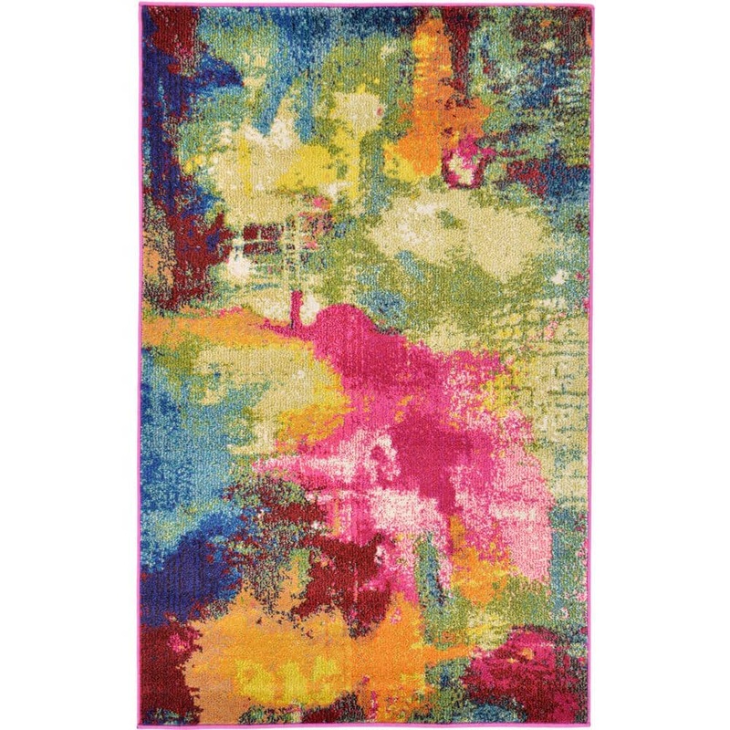 Unique Loom Estrella Barris Multi 3′ 3 x 5′ 3 Area Rug 3122181