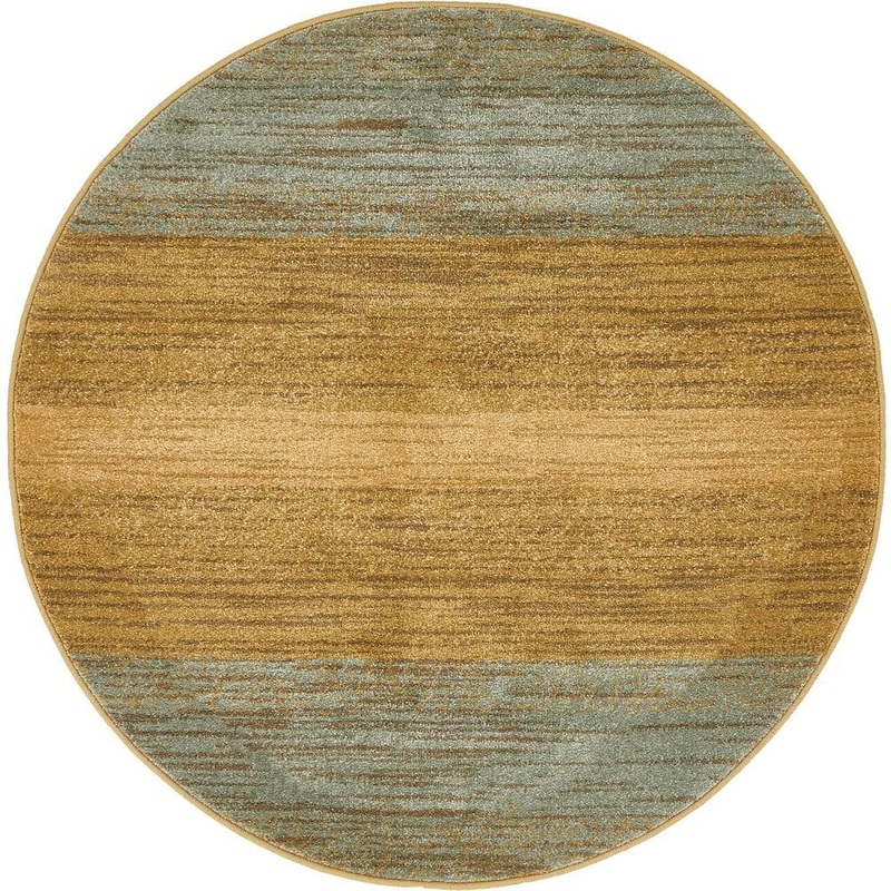 Unique Loom Fars Manila Beige 3′ 3 x 3′ 3 Round Rug 3133783