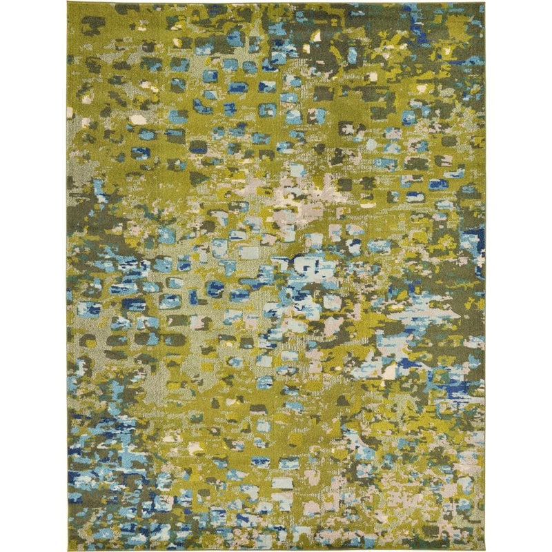Unique Loom Jardin Ivy Green 9′ 0 x 12′ 0 Area Rug 3127943