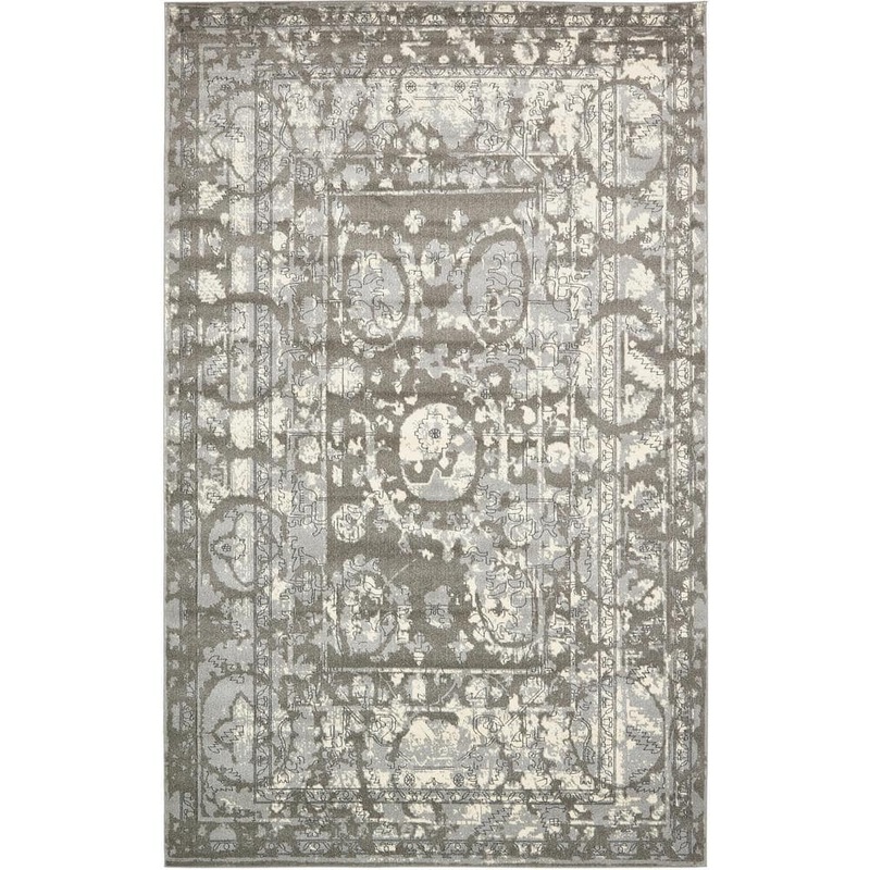 Unique Loom La Jolla Vintage Gray 10′ 6 x 16′ 5 Area Rug 3129472