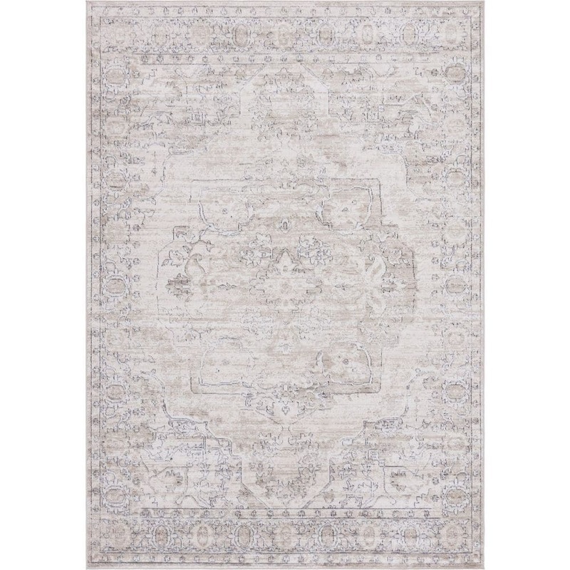 Unique Loom Portland Canby Ivory/Beige 7 ft. x 10 ft. Area Rug 3147305