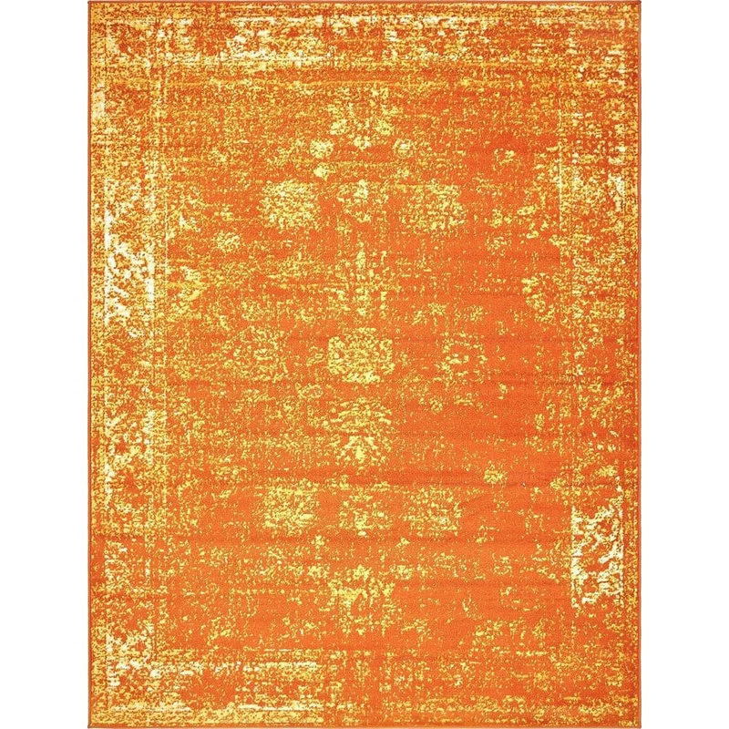 Unique Loom Sofia Casino Orange 9′ 0 x 12′ 0 Area Rug 3137818