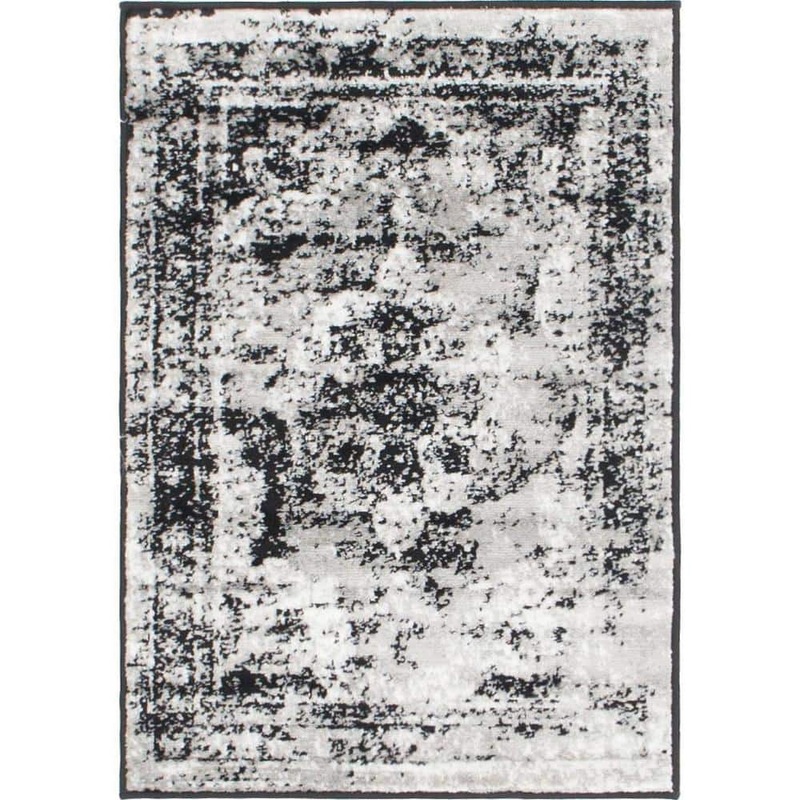 Unique Loom Sofia Salle Garnier Black 2′ 2 x 3′ 0 Area Rug 3141427