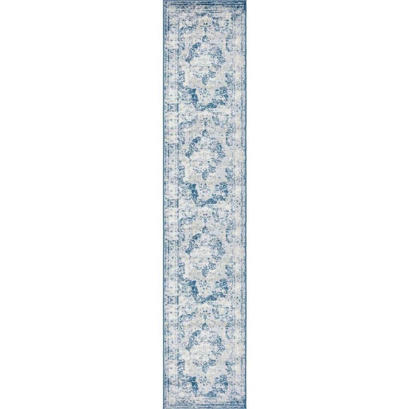 Unique Loom Sofia Salle Garnier Blue 3′ 3 x 16′ 5 Runner Rug 3141311