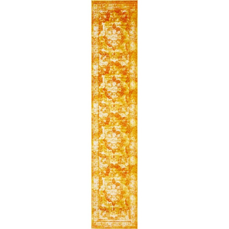 Unique Loom Sofia Salle Garnier Orange 3′ 3 x 16′ 5 Runner Rug 3141501