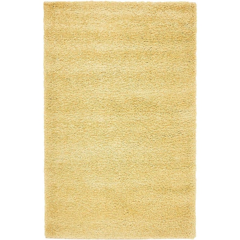 Unique Loom Solo Calabasas Yellow 3′ 3 x 5′ 3 Area Rug 3136554