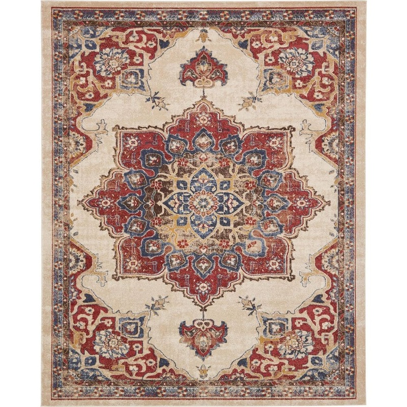 Unique Loom Utopia Helios Beige 8′ 0 x 10′ 0 Area Rug 3135332
