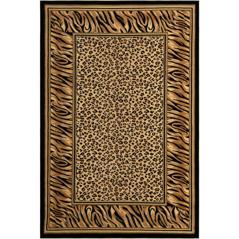Unique Loom Wildlife Cheetah Light Brown 6′ 0 x 9′ 0 Area Rug 3125111