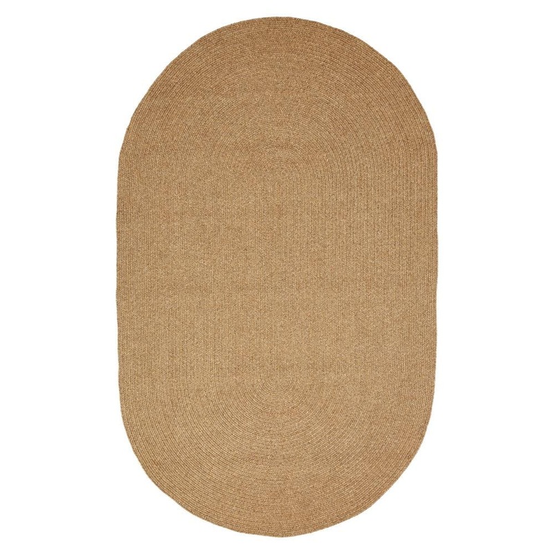 SUPERIOR Braided Latte 8 ft. x 10 ft. Reversible Indoor/Outdoor Area Rug 8X10ORUG-BRAIDED-POLY-LA