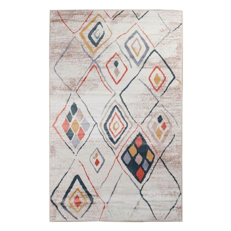 SUPERIOR Burin Taupe 8 ft. x 10 ft. Southwestern Geometric Polypropylene Area Rug 8X10RUG-BURIN-TP