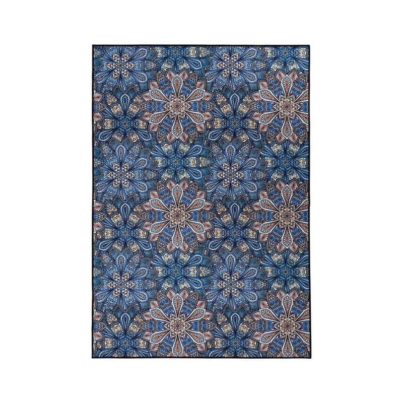 SUPERIOR Cassidy Blue 2 ft. x 3 ft. Floral Non-Slip Outdoor Area Rug 2X3RUG-CASSIDY