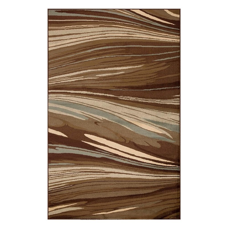 SUPERIOR Ondes Taupe 8 ft. x 10 ft. Modern Abstract Indoor Area Rug 8X10RUG-ONDES-TP